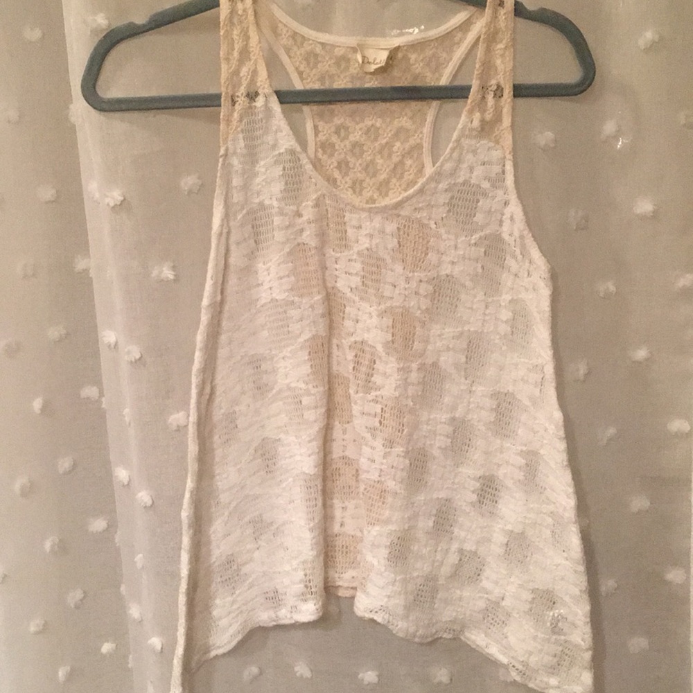 Deletta lace tank top
